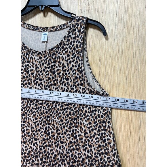 Old Navy - Women's Leopard Print Tank Top - Black/White - Medium - Picture 3 of 11